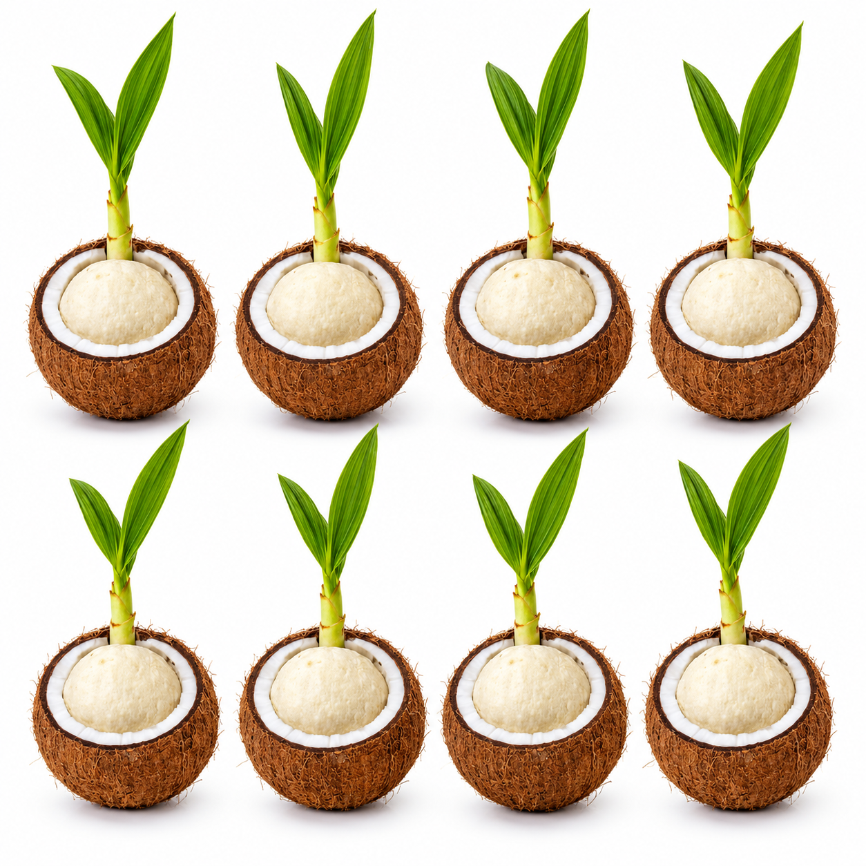 Coconut sprout / Sprouted Coconut - [Pack of 8]