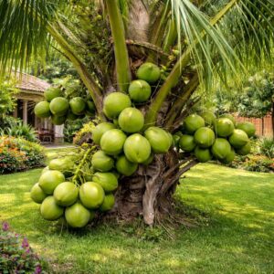 Ram Ganga Dwarf Hybrid Coconut Plant-(Pack of 1)
