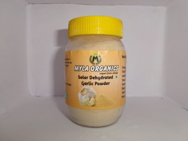 Solar Dehydrated Garlic Powder – 100% Natural, Vegan, Non-GMO, Gluten-Free, [100g+100g=200g] - Image 2