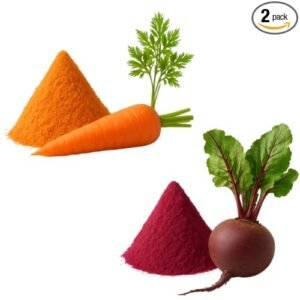 Skin & Eye Health Combo Powders (Carrot + Beetroot) - 2x100g = 200 gram