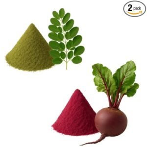 Stamina & Blood Purifier Combo Powders (Moringa + Beetroot Powder) - 2x100g = 200 gram